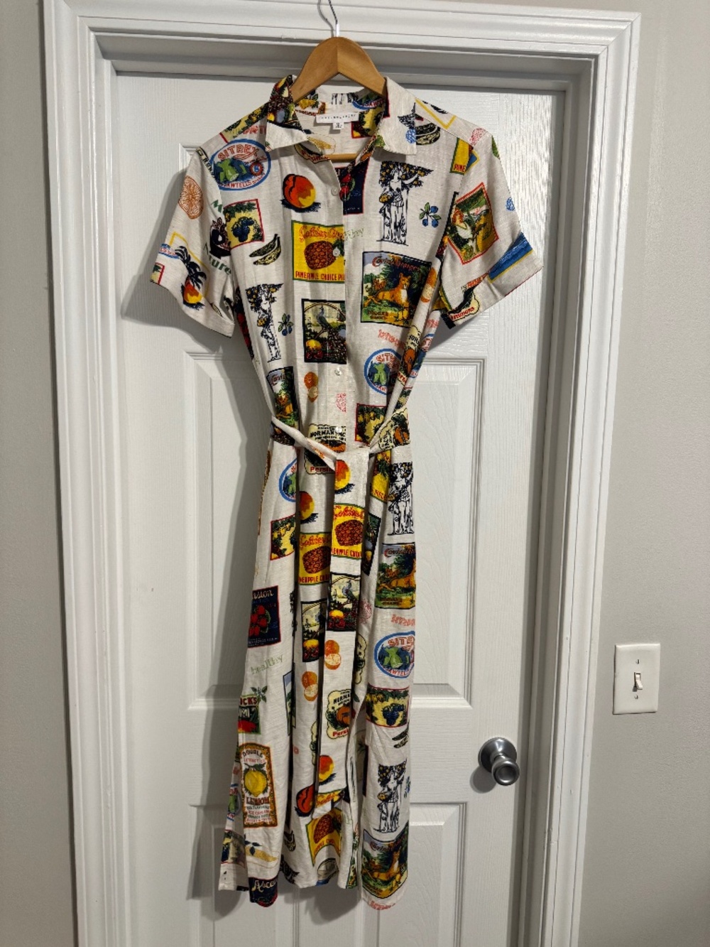 Long button up dress